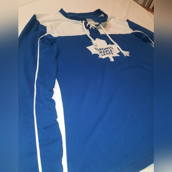 NHL | OldTime Hockey Newbury Collection Toronto Maple Leafs Long Sleeve Size M - Picture 4 of 9